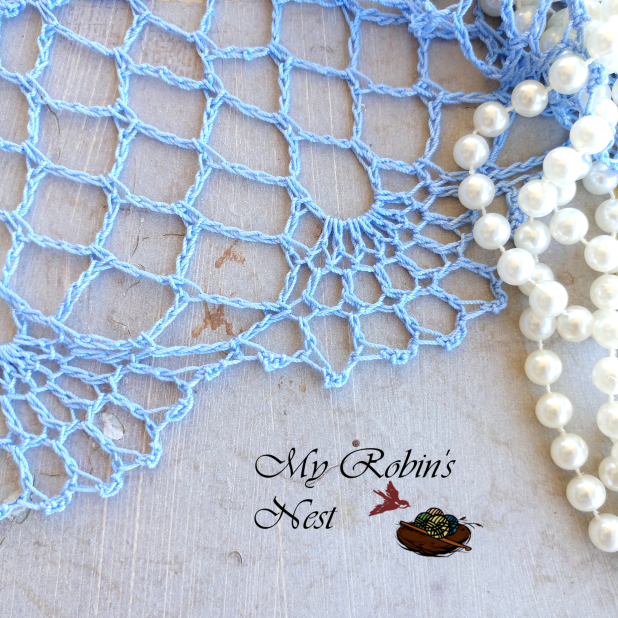 Mary My Queen Chapel Veil in sky blue