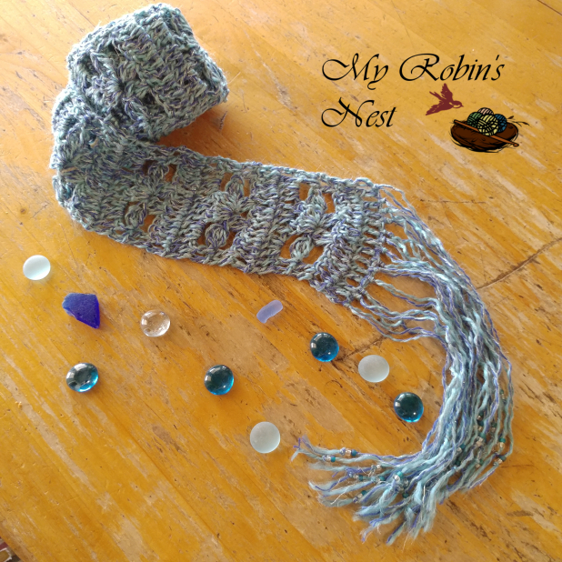 Flowers on the Fence Skinny Scarf
