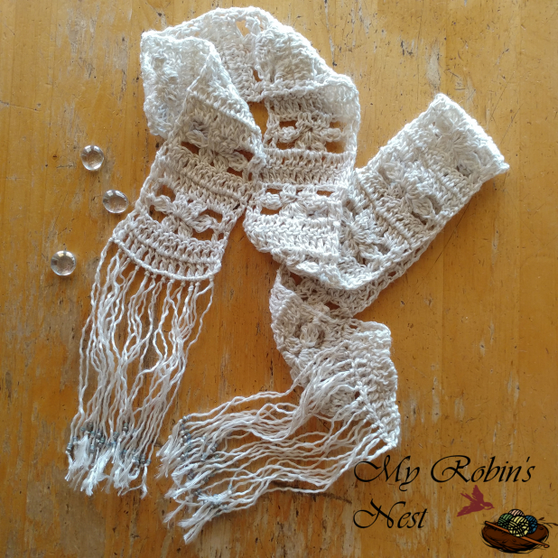 Flowers on the Fence Skinny Scarf