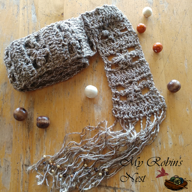 Flowers on the Fence Skinny Scarf