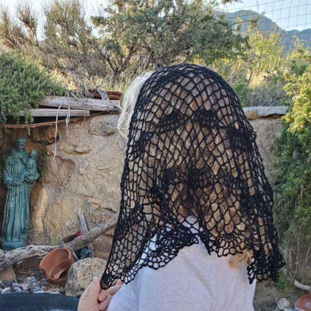 Mary My Queen Shoulder Length Chapel Veil