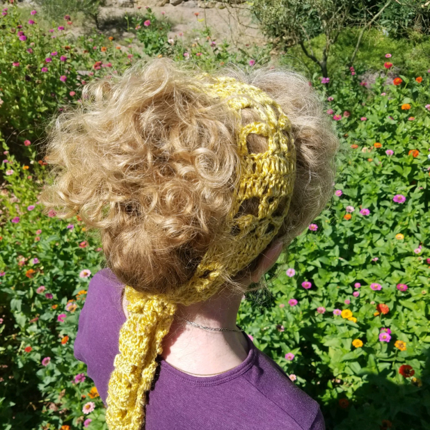 Flowers on the Fence skinny scarf